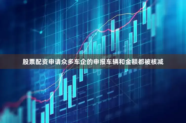 股票配资申请众多车企的申报车辆和金额都被核减